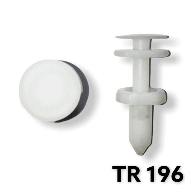 TR196 - 25 or 100 / Door Trim Push Type Ret. (1/4" Hole)